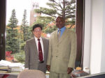 With Dr. Bajirake in building Human Development Bases in Africa
 
