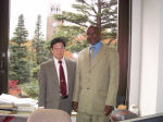 With Dr. Bajirake in building Human Development Bases in Africa

